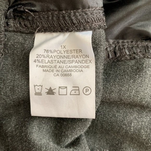 NWOT Penn. Gray Pants 1X - Picture 9 of 9